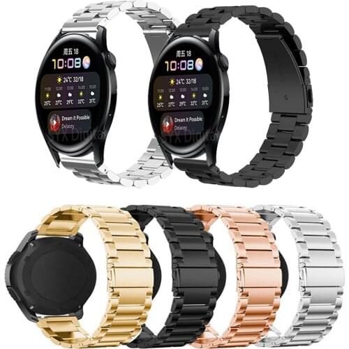 Metal Wrist Strap For Huawei Watch 3 / 3Pro / GT 2 Pro / GT2 42mm 46mm Watch Band Bracelet For Samsung Galaxy Watch 3 41mm 45mm