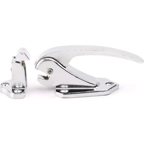 Zinc Alloy Door Handle Lock Spring Loaded Pull Handle Latch For Oven Refrigerator Freezer