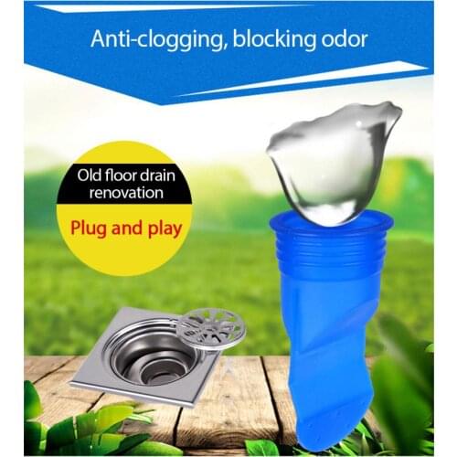 Silicone And Odor-resistant Floor Drain Kkitchen Bathroom Pipe Anti-smell Odor Sewer Iinsect-proof Floor Ddrain Toilet Kitchen