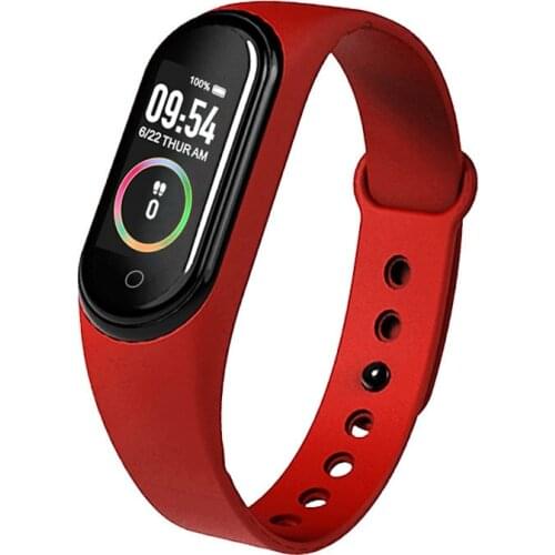 M4 smart bracelet blood pressure heart rate sports bracelet men and women color screen waterproof pedometer bracelet watch
