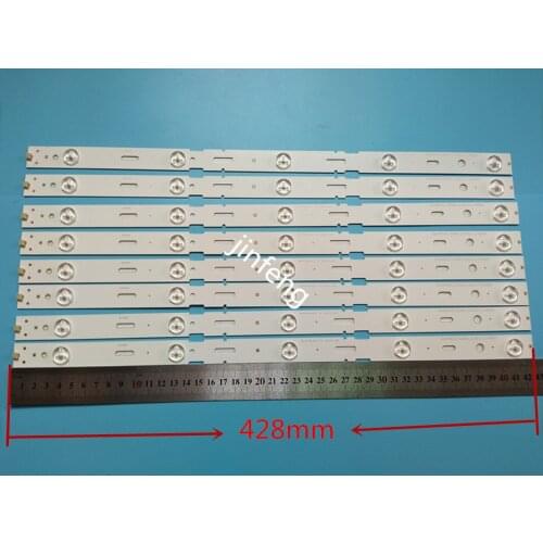 64Pcs 40- inch LED Retroilumination Strip for TV 40VLE6520BL SAMSUNG 2013ARC40 or 3228N1 40-LB-M520 40VLE4421BF 5-LEDs 428 mill
