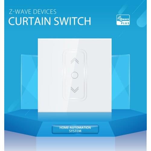 Smart Home Z Wave Plus Smart Curtain Switch for Electric Motorized Curtain Blind Roller Shutter EU 868.4Mhz