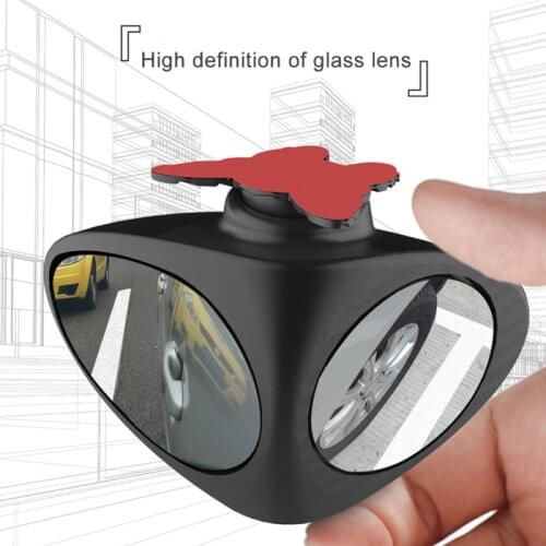 Universal Car Rearview Blind Spot Zone Mirror Wide Angle Dual Side Glass Wing Mirror Blind Spot Rearview Mirror Car Accessories