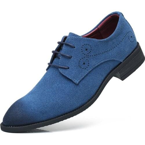 2018 Fashion MenS Shoes High Quality Scrub Leather MenS Casual Shoes Extra Large Size Lace British MenS Shoes 38-48