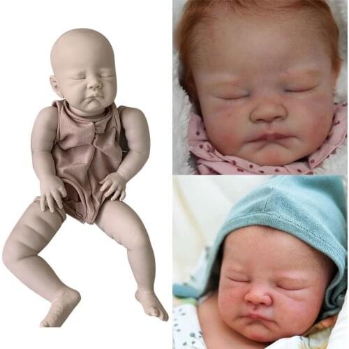 22 Inch 2034 Lifelike Simulation Reality Limited Edition Unpainted Reboren Baby Dolls Kit DIY Unassembled Blank Dolls Rebirth