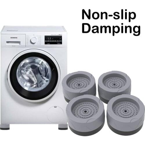 4PCS Anti Vibration Pads Washer Feet Pad Universal Washing Machine Anti-Skid Roller Kit Furniture Lifting Foot Base
