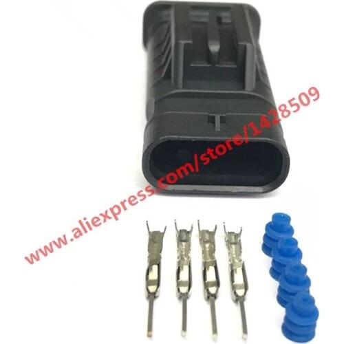 5 Sets 4 Pin Male Waterproof Auto Connector Oxygen Sensor For Benz Hirschmann A 053 545 15 28 872 -617-541 872-617-541