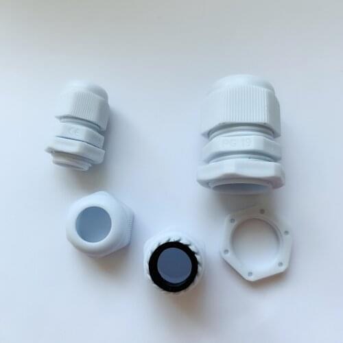 5pcs IP68 nylon plastic waterproof connector PG19/21/25/29 cable gland connector Black / white