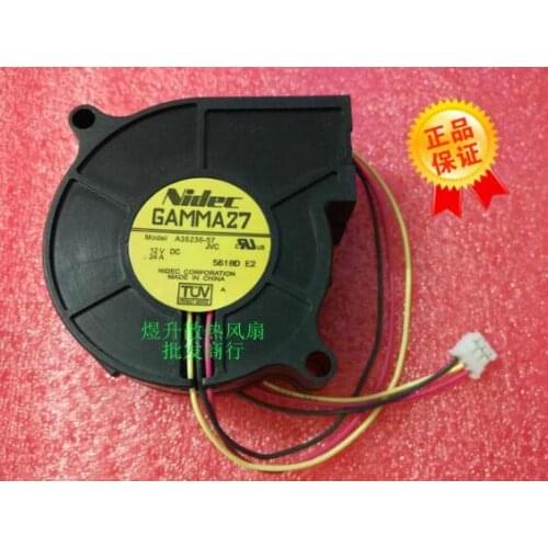 60*60*25mm GAMMAZ7 A35236-57 DC 12V 0.24A 3 Lines Projector Turbo Cooling Fan