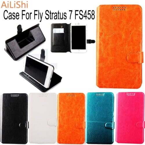 AiLiShi Factory Direct! Case For Fly Stratus 7 FS458 Fashion Dedicated PU Leather Case Exclusive 100% Holder Card Slot +Tracking