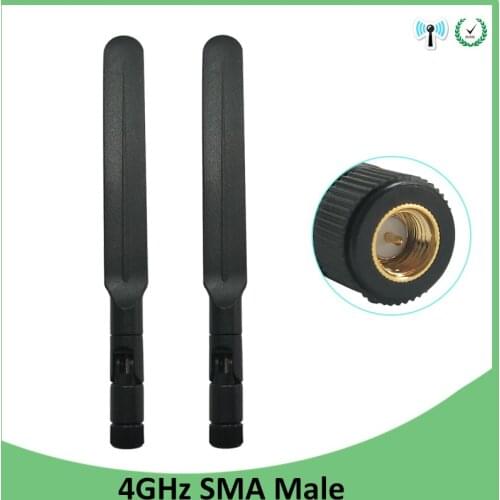 2pcs 4G Lte Antenna 5dbi Sma Male Connector Plug antena directional external antenne for 4g Router wireless modem lte repeater