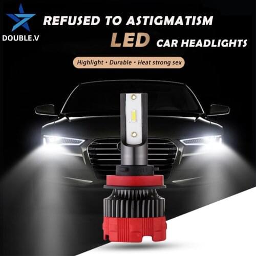 Car Lamp Led H4 6000K H1 H11 12000lm Led H7 car Headlights 12V Car bulb Lampada H1R2 9005 HB3 9006 HB4 Fog Light for e90 golf 7