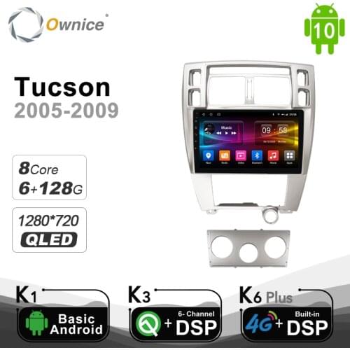 6G 128G Ownice Car Radio 8 Core Android 10.0 Player Navi GPS For Hyundai Tucson 2005 2006 2007 -2009 4G DSP 360 Panorama Optical