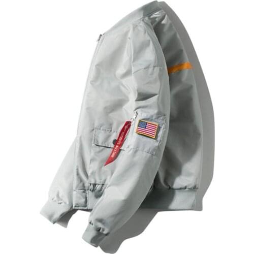 Bomber Jacket Men Hip Hop Baseball Coat Four Season Streetwear Male Classic Ma1 Pilot Jacket Men Women Loose Outwear Tops