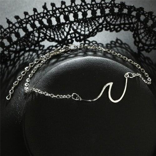Silver/Gold Color Wave Pendant Anklets For Women Anklet Bracelets On The Leg Foot Beach Jewel