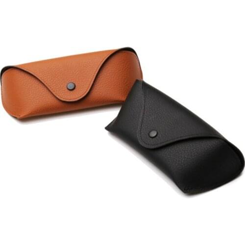 PU Leather Eyewear Cases Cover for Sunglasses Womens Eyeglasses Case Men Reading Glasses Box With Metal Buckle Eyewear Cases