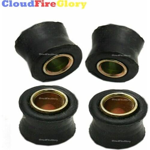 CloudFireGlory 4pcs 8Pcs 10mm Rubber Motorcycle Bike Rear Shock Absorber Bush Spare Part Replacement