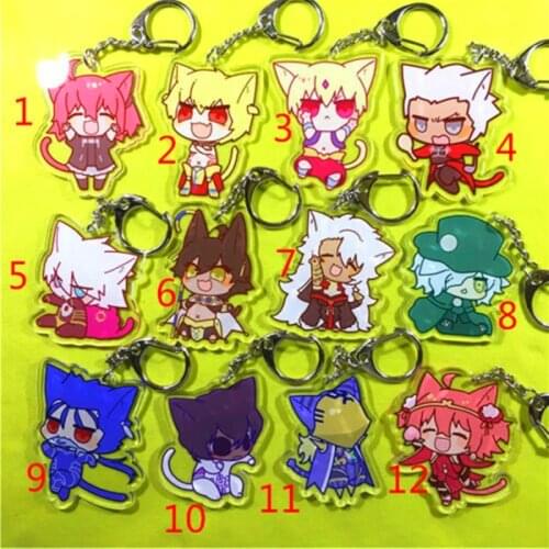FGO Fate Grand Order Chulainn El-Melloi Gilgamesh Decal Keychain Keyring wallet phone mobile belt hook strap gift creative