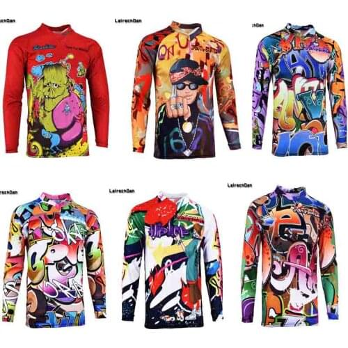 SPTGRVO LairschDan Men 2019 Mtb Moto Jersey DH Downhill Enduro MX Motocross Jersey Bicycle Cycling Tshirt Mountain Bike Clothing