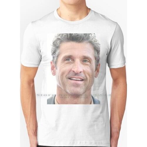 Patrick Dempsey T Shirt 100% Pure Cotton Derek Sheppard Hot Cute Love Fun Greys Anatomy