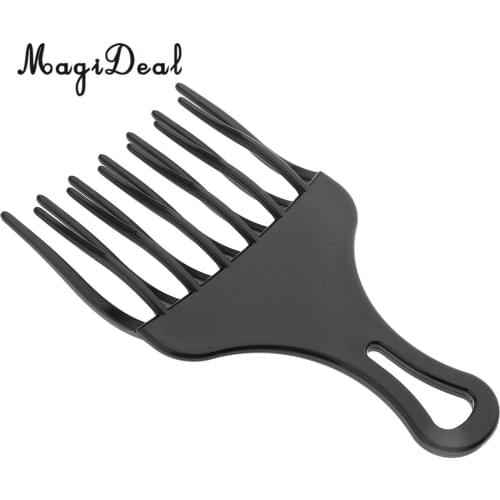 Plastic African American Afro Hair Pick Comb Detangle Wig Braid Lift Hairbrush Black hair combs Hairdressing Styling Tool