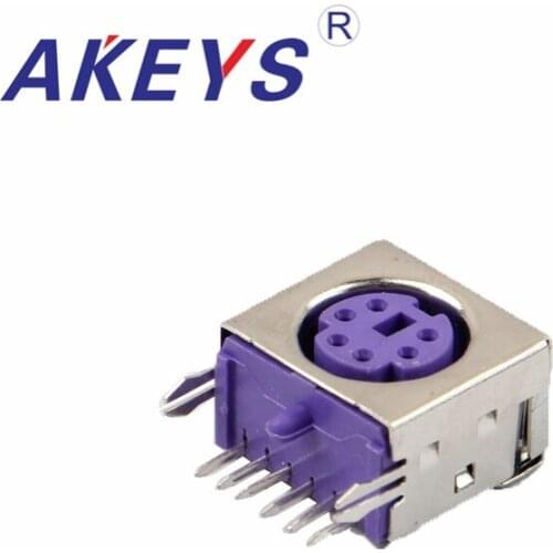 10PCS MDC-6-46 DC Female 6 Pin Mini DIN Power Jacks Sockets S Terminal