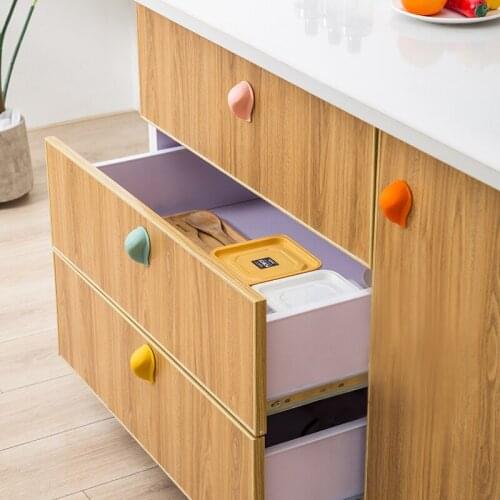 Elephant trunk handle impact-proof silicone non-perforating drawer doors and Windows auxiliary handle household cabinet