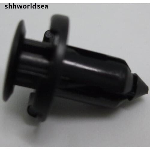Shhworldsea Free shipping 100pcs POM Black Fender & Bumper Push-Type Retainer Fastener Clip For Mitsubishi MR200300 For Honda