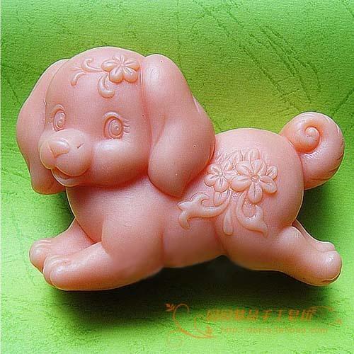 Dog Silicone Soap mold Handmade 3d silicone mould DIY Craft molds S162