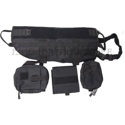 Tactical Training Molle Dog Vest Multifunction Military Hunting Load Bearing Harness Dog Jacket With MOLLE EMT First Aid Pouch