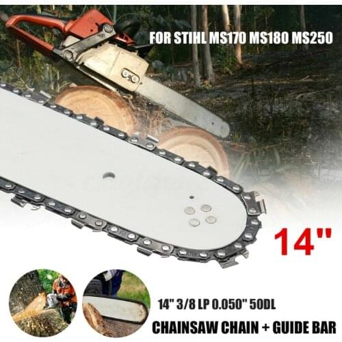 Abrasion-resistant 14 inch 3/8inch Saw Chain Pitch 50 Sections Drive Link Quantity Durable Chain Without Guide Plate