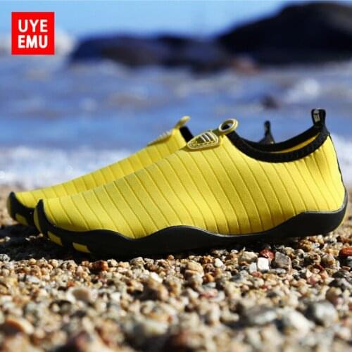 UYEEMU Beach Wading Shoes Male Swimming Female Couple Snorkeling Sports Non-Slip Anti-Cutting Diving Fitness Running Size 35-46
