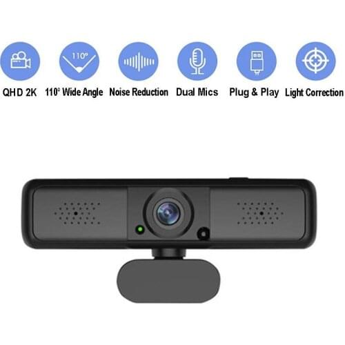 USB webcam 4 million pixels QHD personal computer 2K webcam autofocus laptop desktop office meeting home microphone HD 1080P