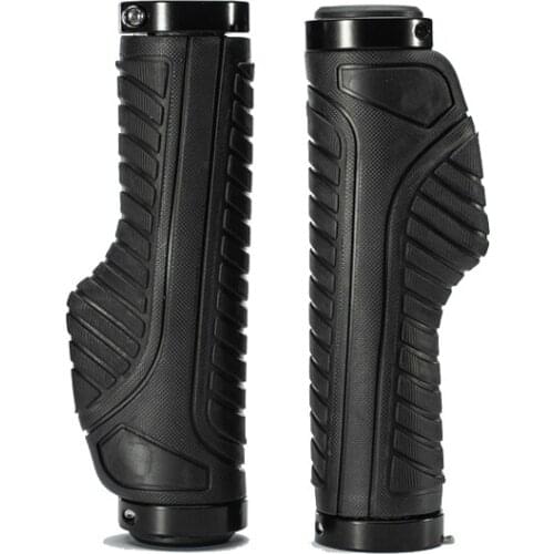 Bicycle Grips MTB Road Bike Double Lock Rubber Handlebar Grips Anti-skid Shock-absorbing Soft Bike Grips Handlebar bmx