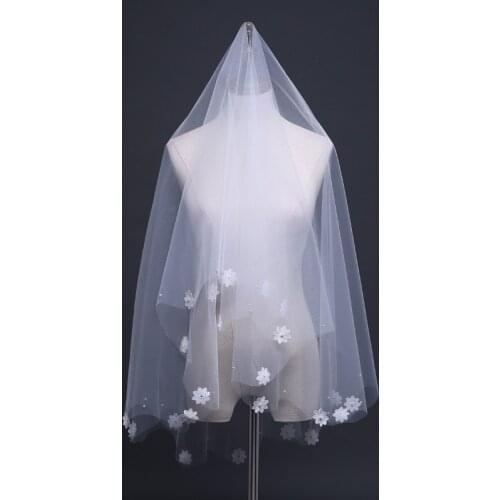 Свадебные короткие фаты Weilinsha China At AliExpress