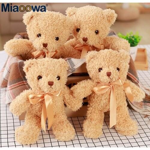 1pc 30cm Cute Teddy Bear Plush Toy Good quality Kawaii Stuffed Soft Animal Dolls for Baby Child Birthday Gift Valentines Gift