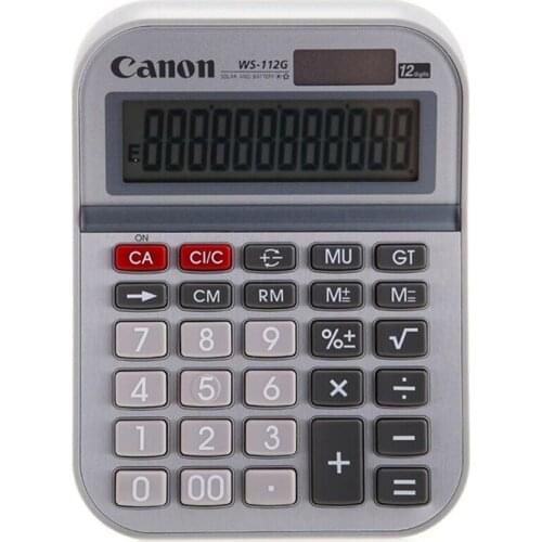1pcs Canon WS-112G Financial Accounting Calculator Multi-function Office Business Computer