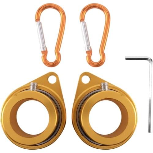 2 Pcs Flag Pole Rings Anti Wrap Flag Pole Clips Swivels 360 Degree Rotating Flagpole Flag Mounting Rings - 1 Inch