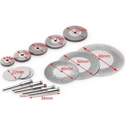 38Pcs Diamond Grinding Wheel Cutting Disc Saw Blade Grinding Wheel Set Circular Diamond Discs Rotary Tool