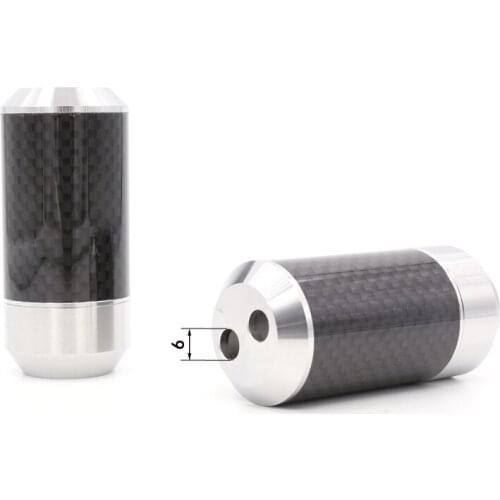 4 Pcs 304 stainless steel Carbon Fiber Pants Boot Y Splitter, with audio speaker cable Splitter connector