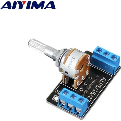 AIYIMA 1PC A 50K ALPS Potentiometer Double 6-Pin Volume Potentiometer PCB Board