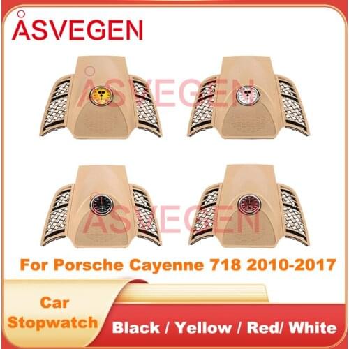 Car Stopwatch For Porsche Cayenne 718 2010-2017 Interior Dashboard Center Clock Compass Time Electronic Meter Clock Accessional