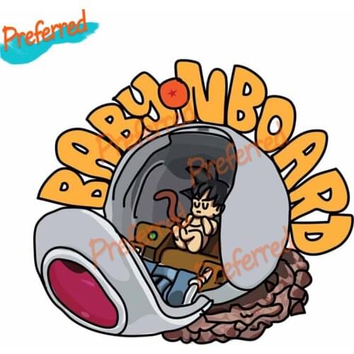 Baby on Board FOR Dragonball Goku Cartoon Decal Motocross Racing Laptop Helmet Trunk Wall Vinyl Car Sticker Die Cutting