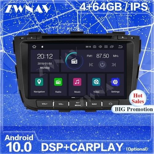 IPS Android 10 Screen GPS For KIA SORENTO 2012 2013 2014 2015 2016 2017 2018 2019 Auto Radio Stereo Multimedia Player Head Unit