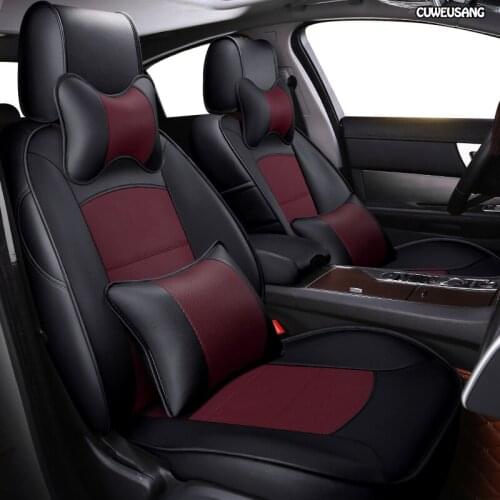 CUWEUSANG Custom Leather car seat cover set For Dongfeng AX5 AX4 E70 AX7 S30 H30 CM7 S500 360 370 330 580 IX5 P16 S16 car seats