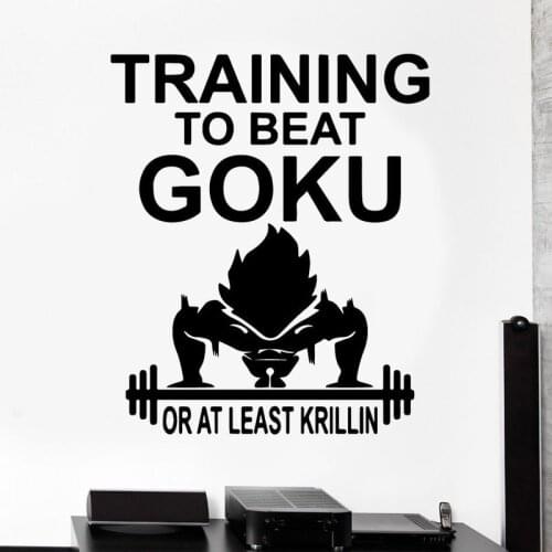 Fitness training wall sticker training beat Wukong decal handsome wall decals gym decoration home youth room fashion sticker js8