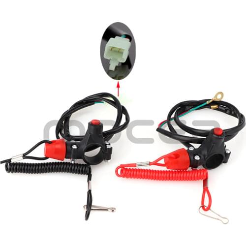 Tether Lanyard Emergency Kill Stop Engine Switch Push Button for ATV Motorcycle Boat Interruptor de parada l motor matar