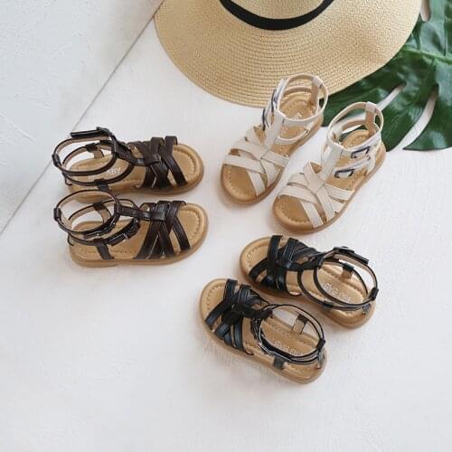 Girls Sandals Summer New Cute Princess Shoes, Soft-soled Roman Sandals Home Casual Beach Shoes Gladiators Fashion Hot Breathable