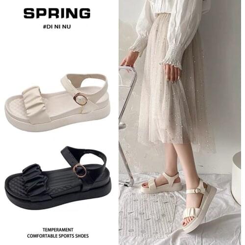 Summer Women Shoes Gladiator Buckle Strap Womens Sandals Fashion Chunky Ladies Sandals For Woman Ankle Strap Footwear
