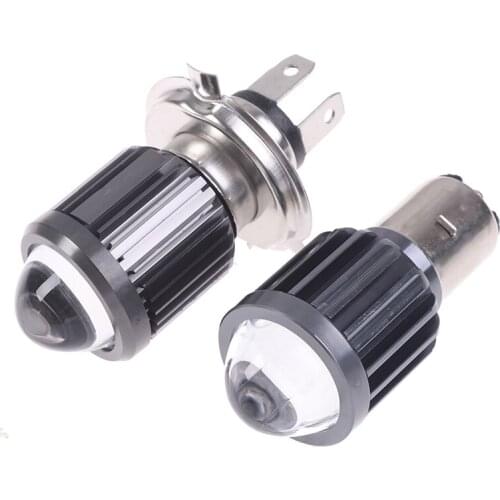 H4/H6 BA20D Moto Led Motorcycle Headlight Bulbs Dual Color Hi/Lo Beam Fog Lamp